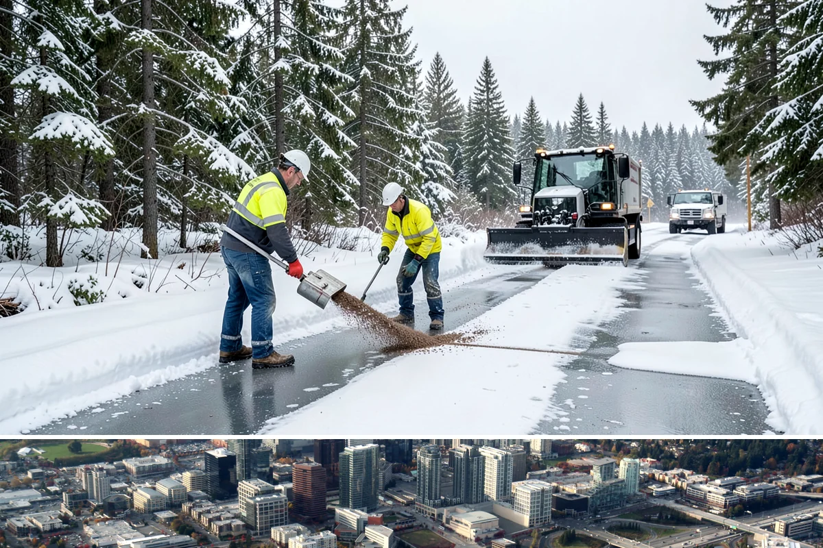 Mailbox Access Clearing in Bellevue, King County, WA - Sign up early in the season so your mailbox stays reachable from the first lowland snowfall.