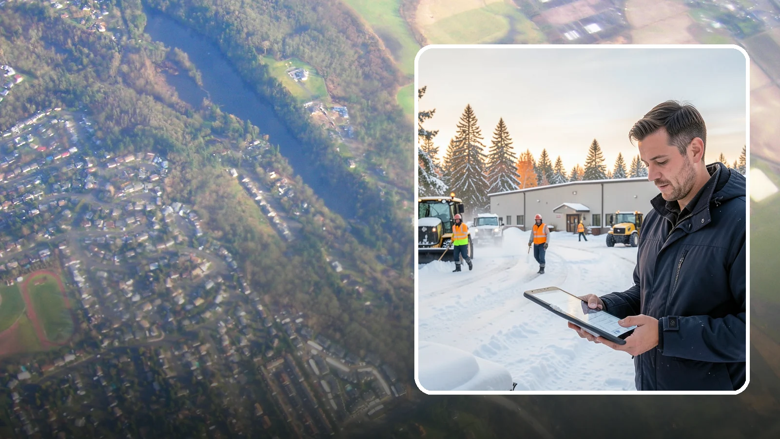 Manufacturing Plant Snow Removal in Algona, King County, WA - Keep raw materials arriving and finished goods shipping by having your plant's shipping yards, employee lots, and pedestrian...