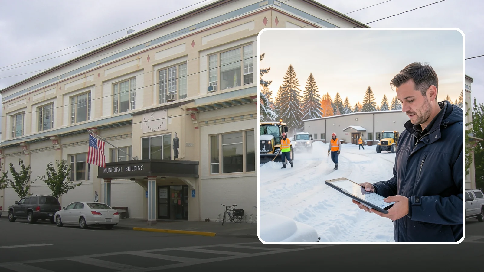 Manufacturing Plant Snow Removal in Anacortes, Skagit County, WA - Keep raw materials arriving and finished goods shipping by having your plant's shipping yards, employee lots, and pedestrian...