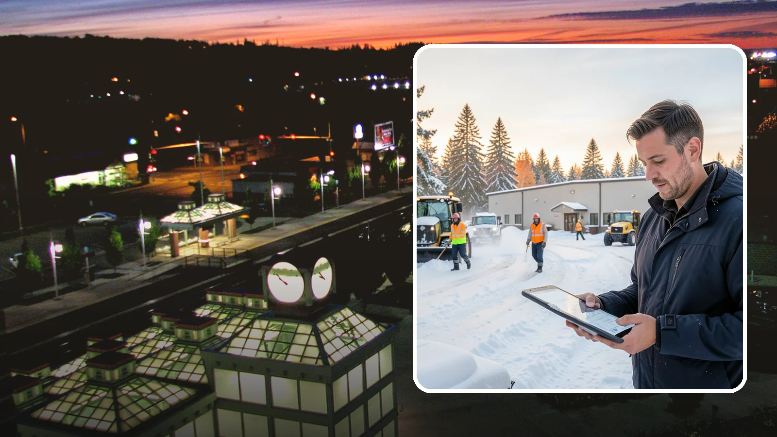 Manufacturing Plant Snow Removal in Auburn, King County, WA - Keep raw materials arriving and finished goods shipping by having your plant's shipping yards, employee lots, and pedestrian...