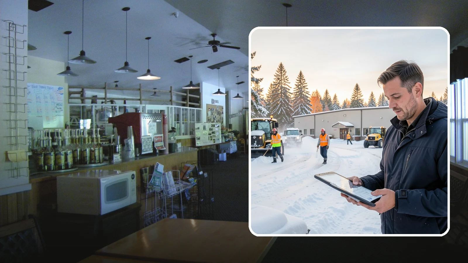 Manufacturing Plant Snow Removal in Black Diamond, King County, WA - Keep raw materials arriving and finished goods shipping by having your plant's shipping yards, employee lots, and pedestrian...