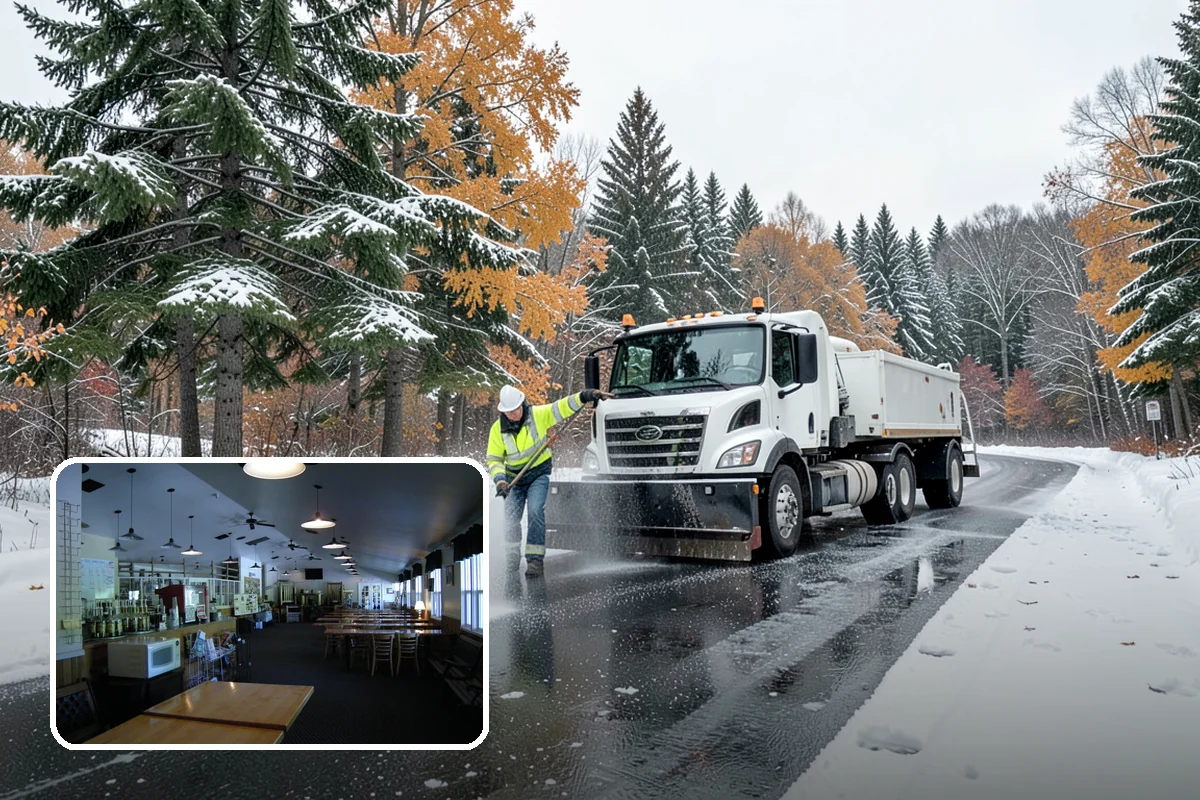 Manufacturing Plant Snow Removal in Black Diamond, King County, WA - Shipping and receiving yards open for inbound freight