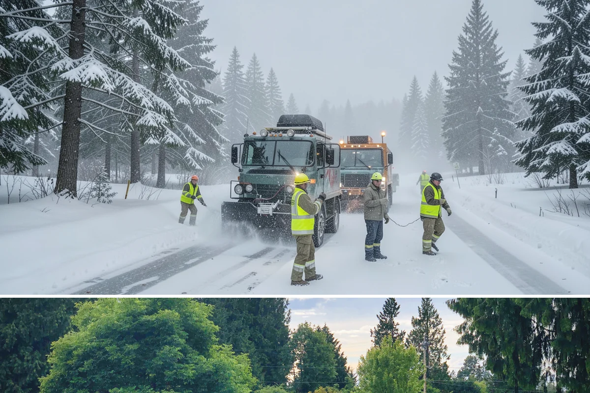 Manufacturing Plant Snow Removal in Bonney Lake, Pierce County, WA - Most Western Washington plants need coverage from December through February, concentrated around cold, clear nights that follow...