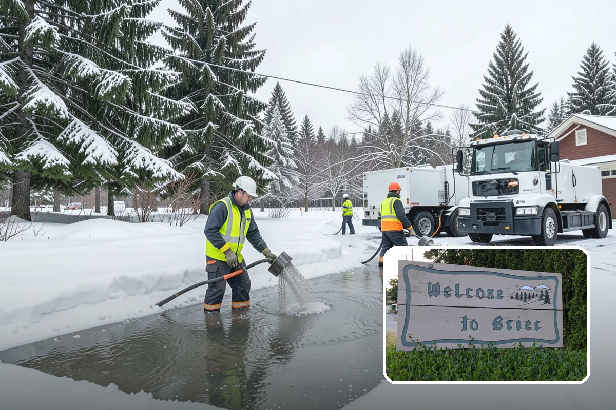 Manufacturing Plant Snow Removal in Brier, Snohomish County, WA - Shipping and receiving yards open for inbound freight