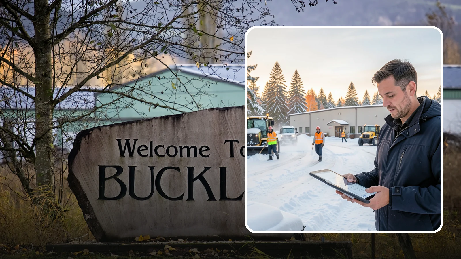 Manufacturing Plant Snow Removal in Buckley, Pierce County, WA - Keep raw materials arriving and finished goods shipping by having your plant's shipping yards, employee lots, and pedestrian...