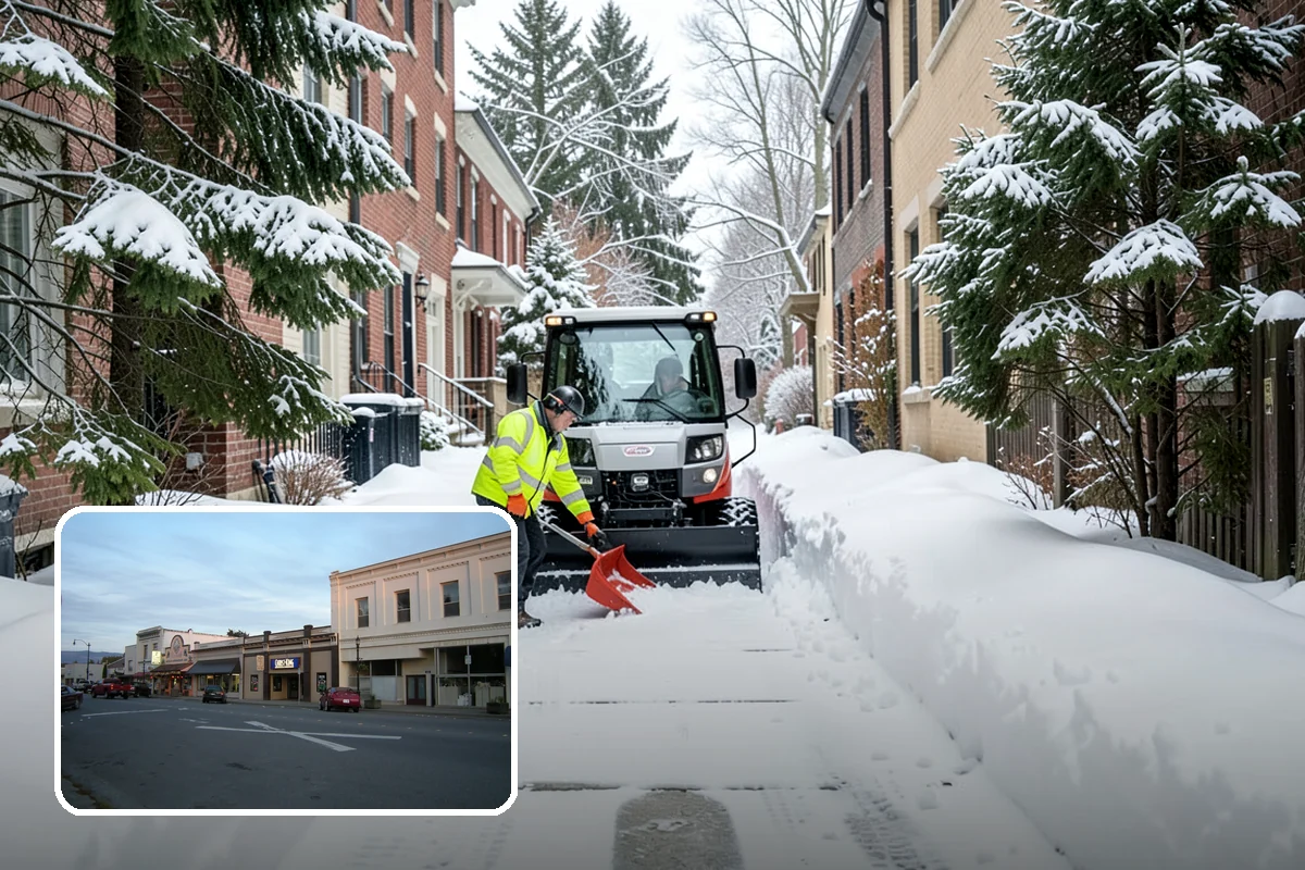 Manufacturing Plant Snow Removal in Burlington, Skagit County, WA - Shipping and receiving yards open for inbound freight