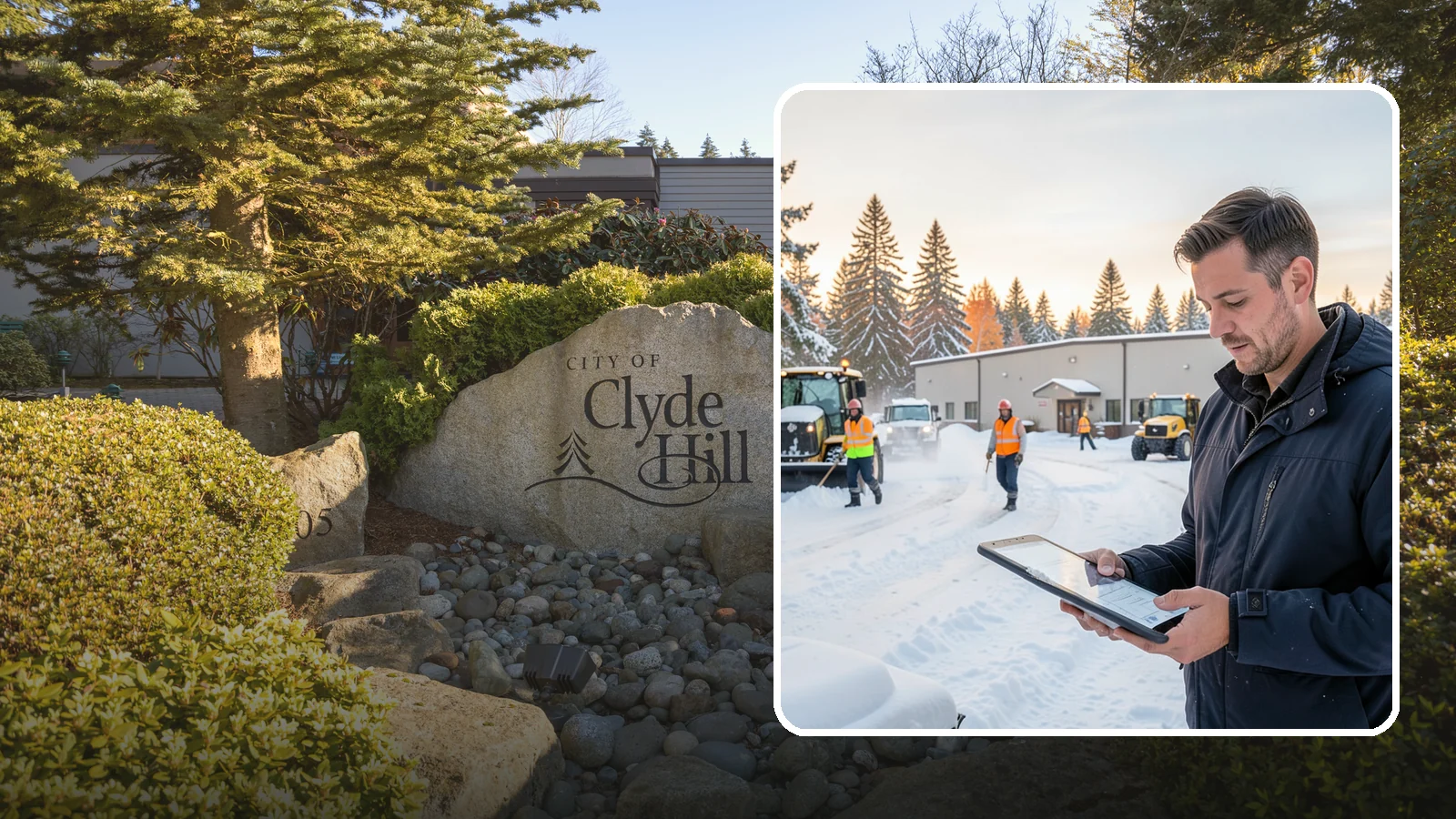 Manufacturing Plant Snow Removal in Clyde Hill, King County, WA - Keep raw materials arriving and finished goods shipping by having your plant's shipping yards, employee lots, and pedestrian...