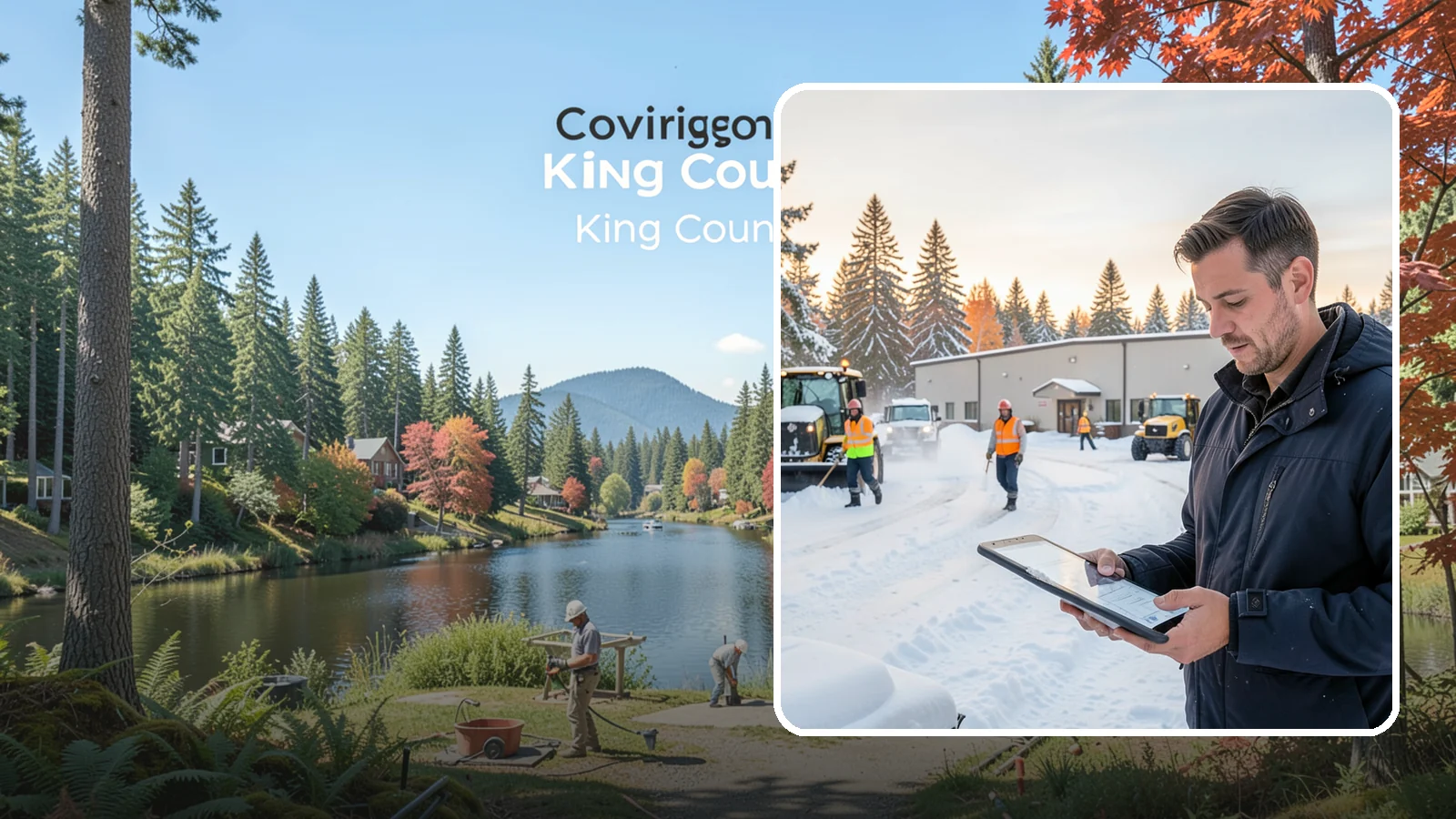 Manufacturing Plant Snow Removal in Covington, King County, WA - Keep raw materials arriving and finished goods shipping by having your plant's shipping yards, employee lots, and pedestrian...