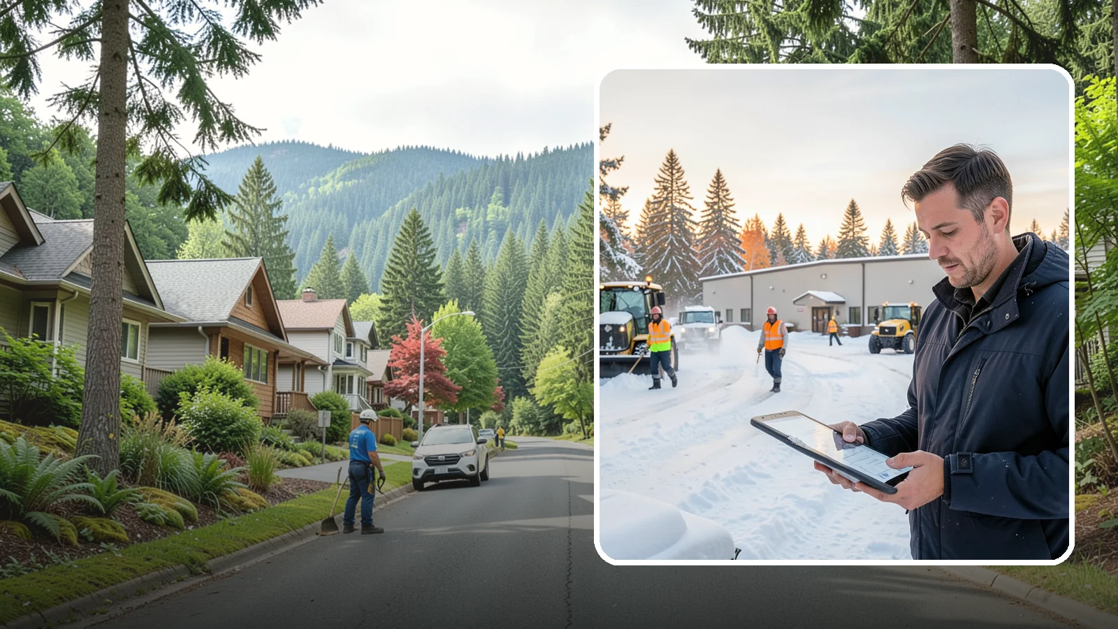 Manufacturing Plant Snow Removal in Darrington, Snohomish County, WA - Keep raw materials arriving and finished goods shipping by having your plant's shipping yards, employee lots, and pedestrian...