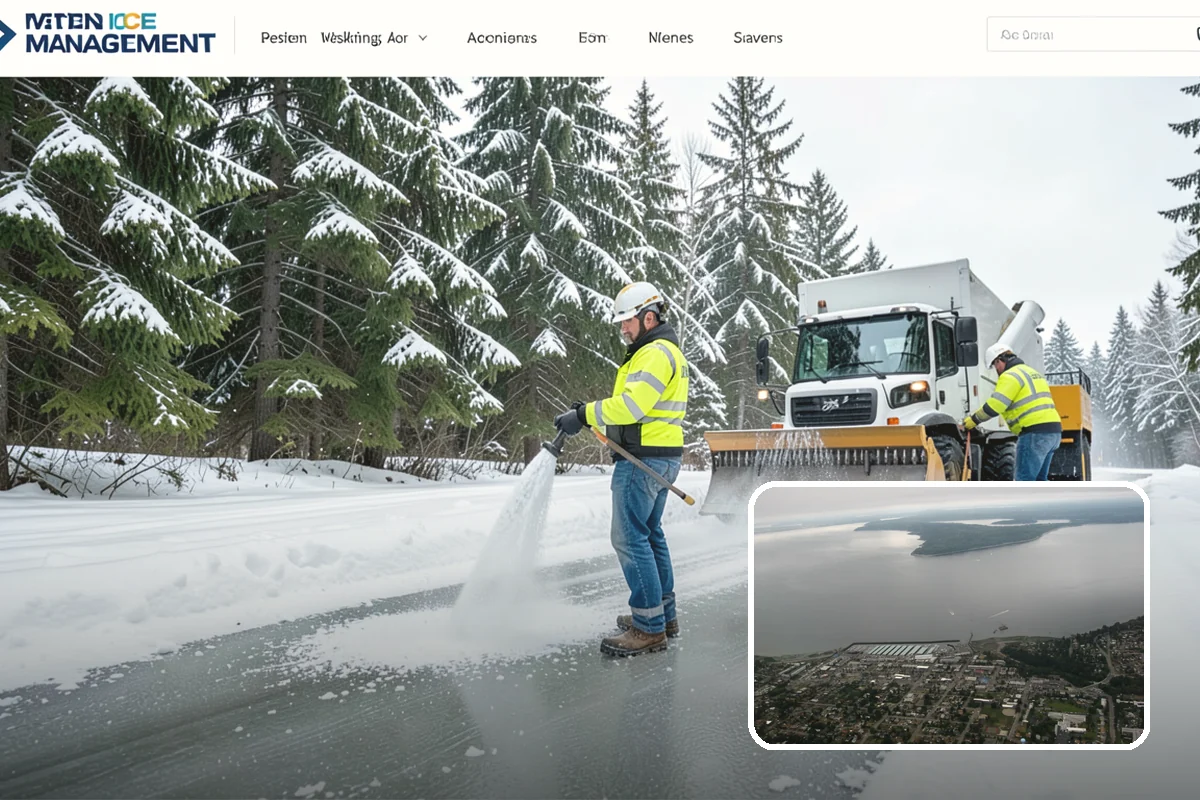 Manufacturing Plant Snow Removal in Des Moines, King County, WA - Shipping and receiving yards open for inbound freight