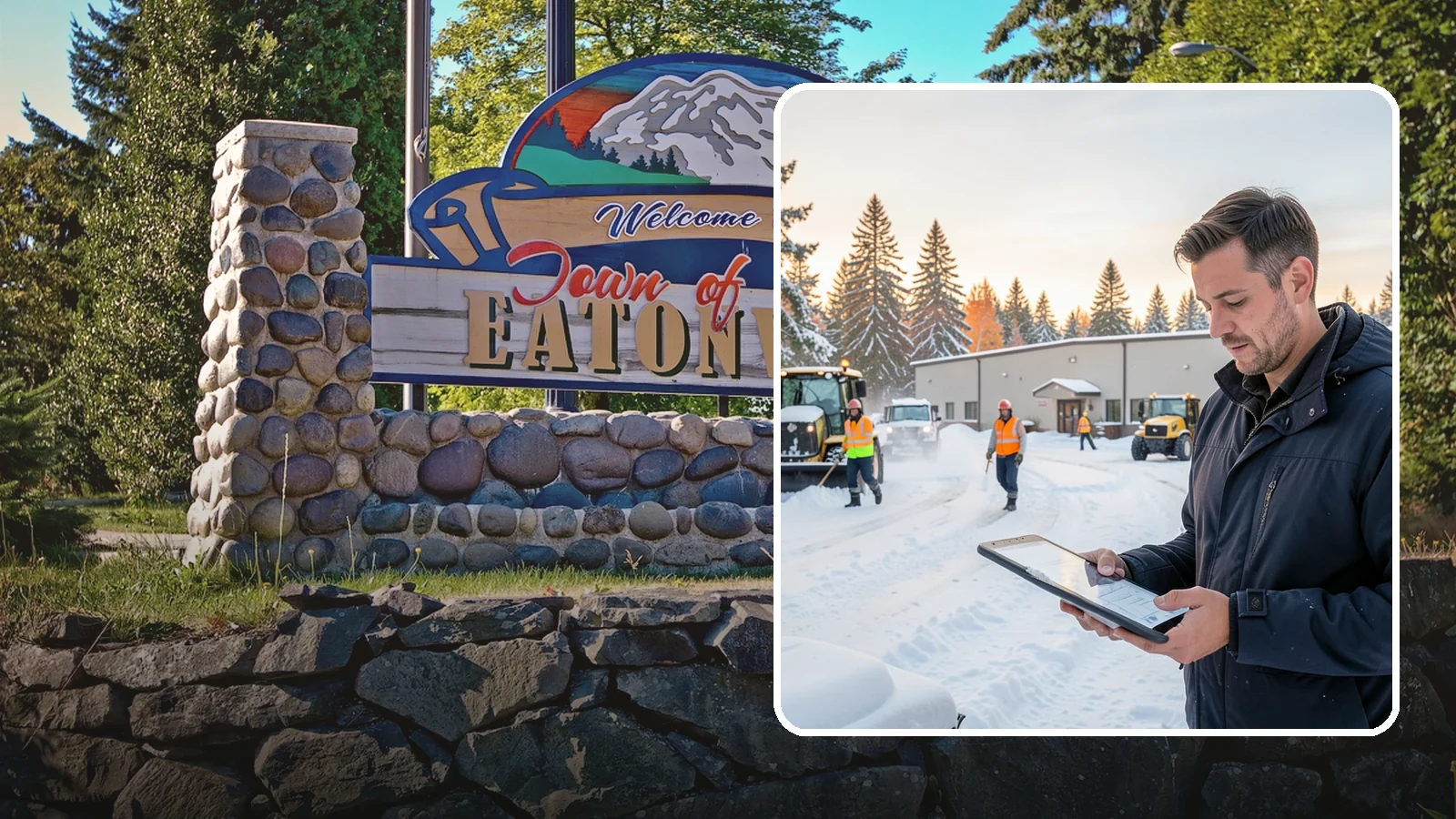 Manufacturing Plant Snow Removal in Eatonville, Pierce County, WA - Keep raw materials arriving and finished goods shipping by having your plant's shipping yards, employee lots, and pedestrian...