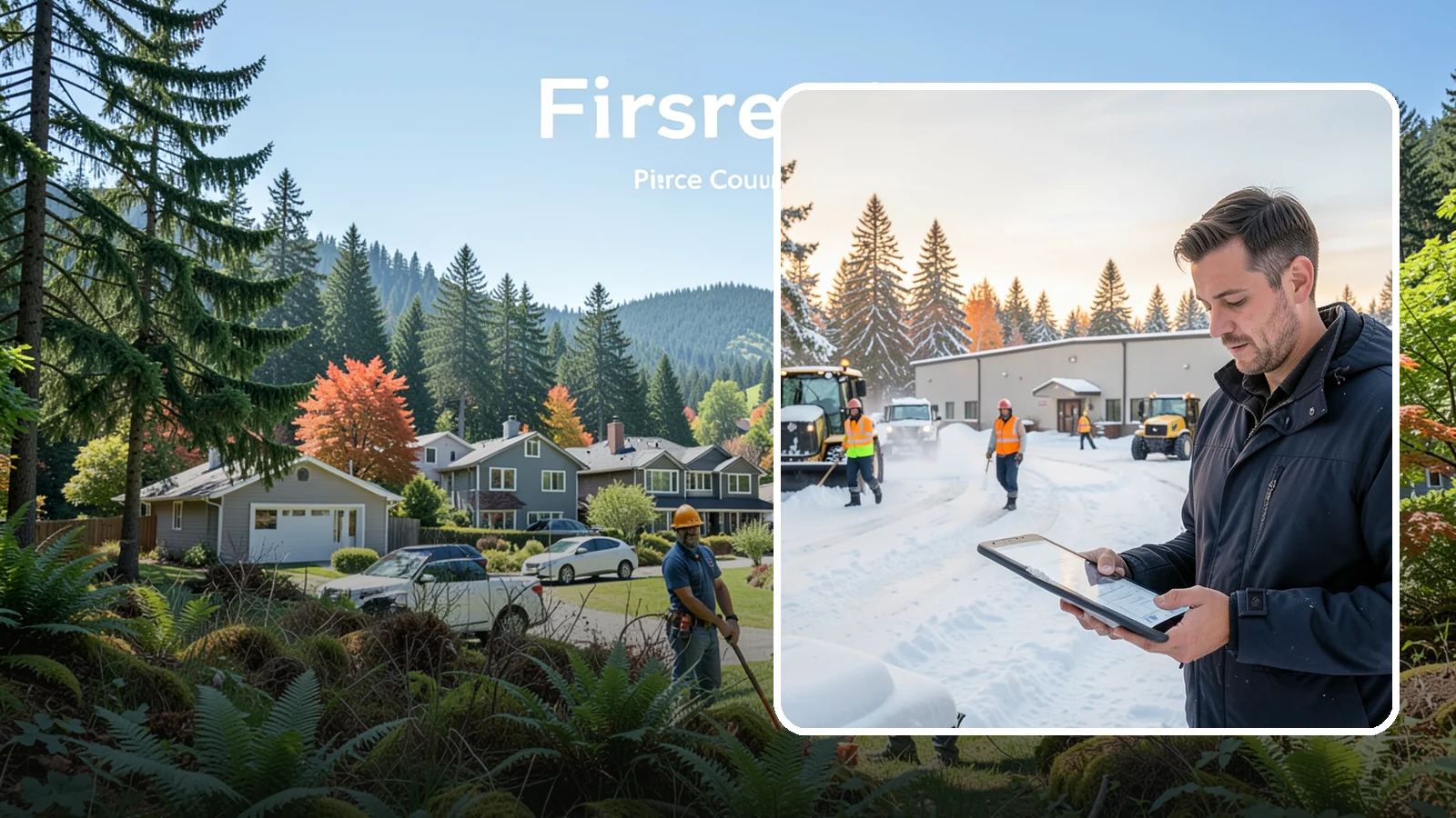 Manufacturing Plant Snow Removal in Fircrest, Pierce County, WA - Keep raw materials arriving and finished goods shipping by having your plant's shipping yards, employee lots, and pedestrian...