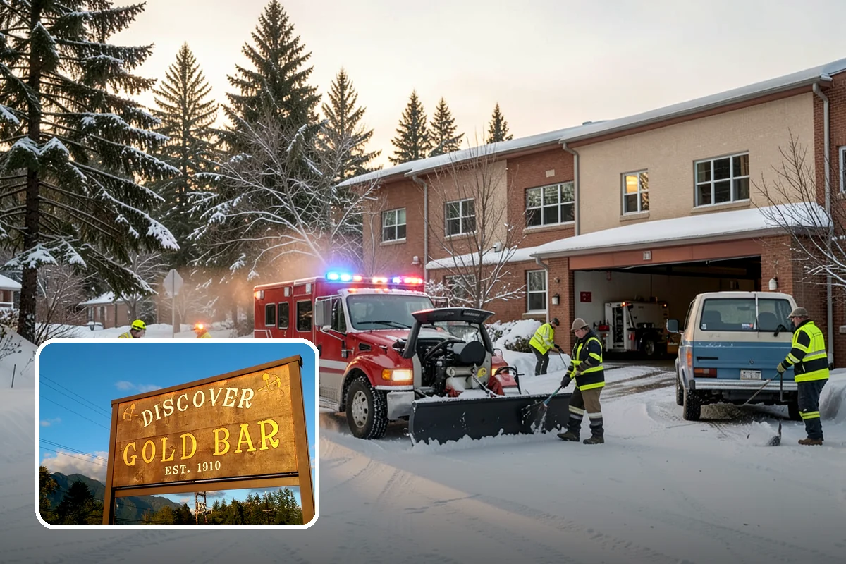 Manufacturing Plant Snow Removal in Gold Bar, Snohomish County, WA - Shipping and receiving yards open for inbound freight