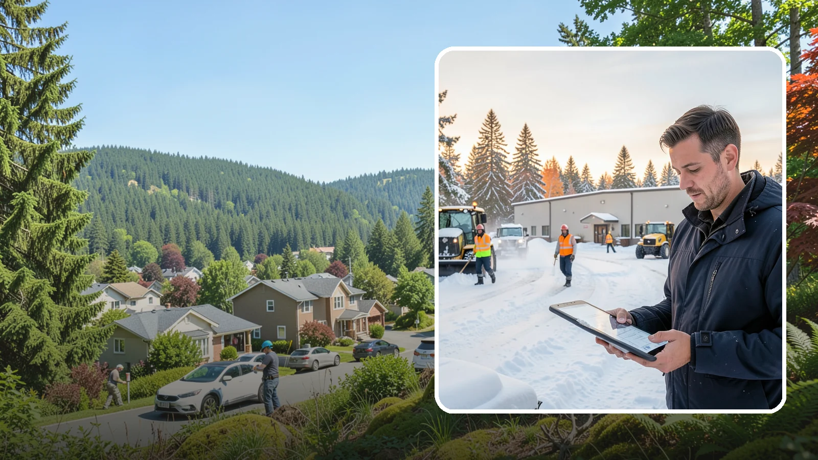 Manufacturing Plant Snow Removal in Index, Snohomish County, WA - Keep raw materials arriving and finished goods shipping by having your plant's shipping yards, employee lots, and pedestrian...