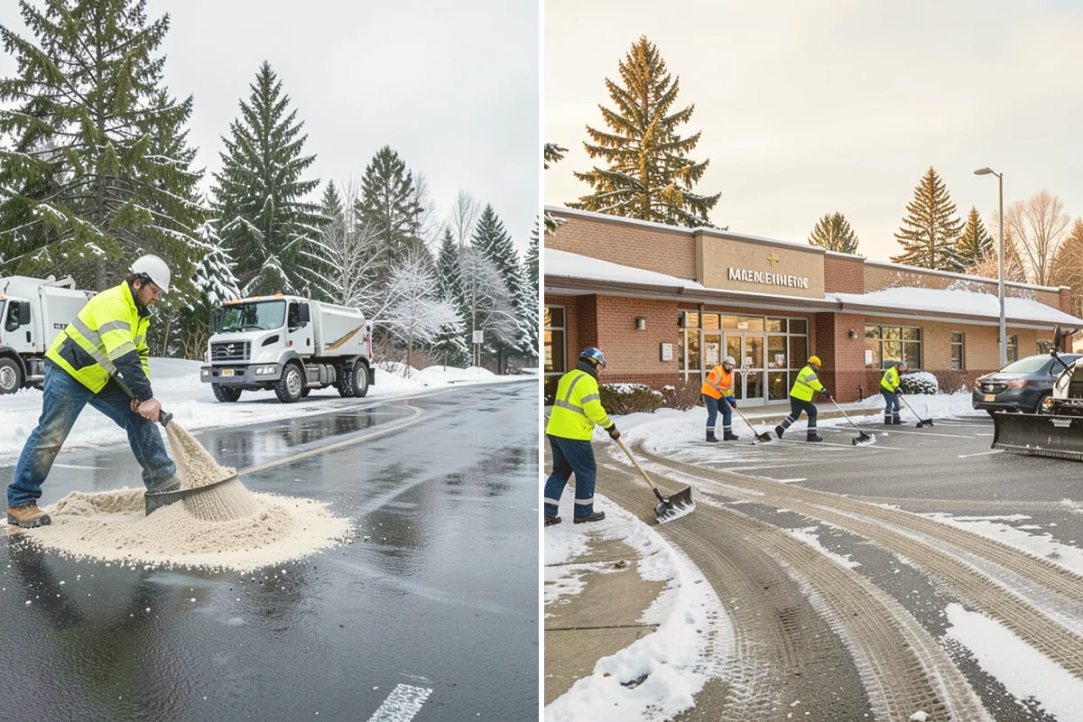 Manufacturing Plant Snow Removal in Index, Snohomish County, WA - Map shipping yards, inter-building routes, and worker lots