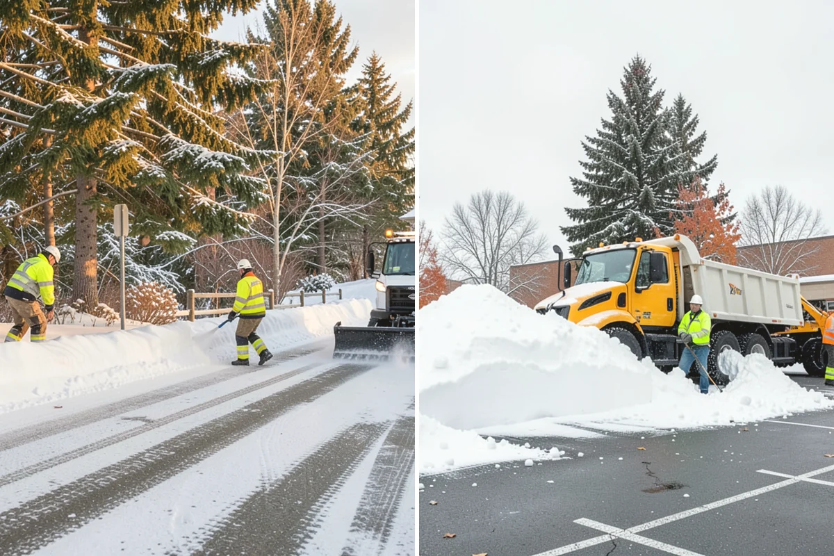 Manufacturing Plant Snow Removal in Issaquah, King County, WA - Map shipping yards, inter-building routes, and worker lots