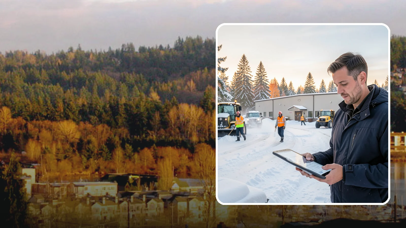 Manufacturing Plant Snow Removal in Kenmore, King County, WA - Keep raw materials arriving and finished goods shipping by having your plant's shipping yards, employee lots, and pedestrian...