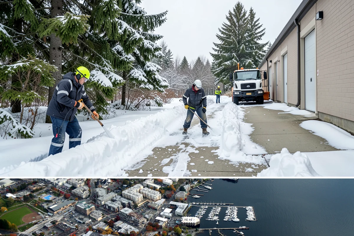 Manufacturing Plant Snow Removal in Kirkland, King County, WA - Most Western Washington plants need coverage from December through February, concentrated around cold, clear nights that follow...