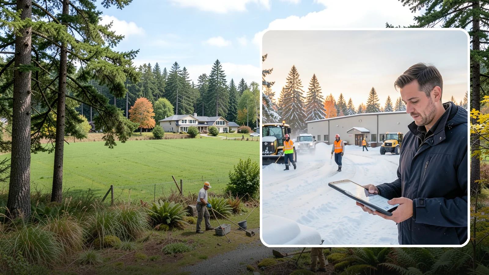 Manufacturing Plant Snow Removal in Lyman, Skagit County, WA - Keep raw materials arriving and finished goods shipping by having your plant's shipping yards, employee lots, and pedestrian...