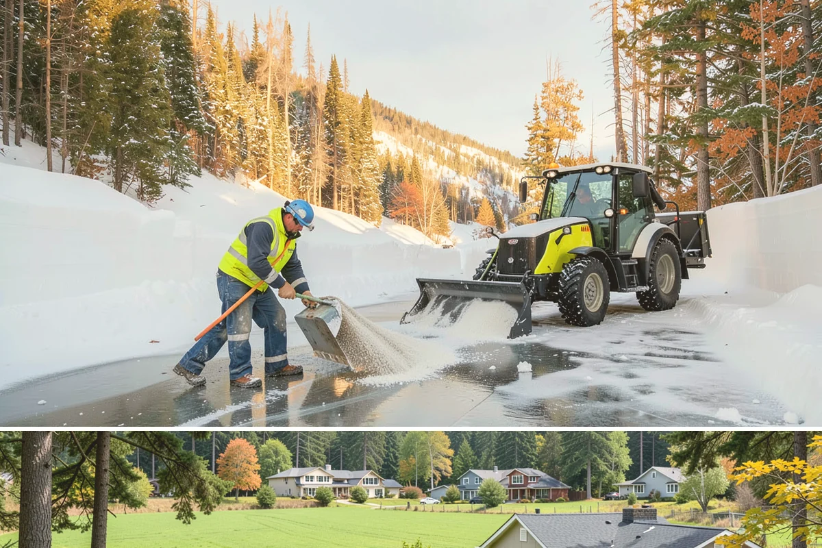 Manufacturing Plant Snow Removal in Lyman, Skagit County, WA - Most Western Washington plants need coverage from December through February, concentrated around cold, clear nights that follow...