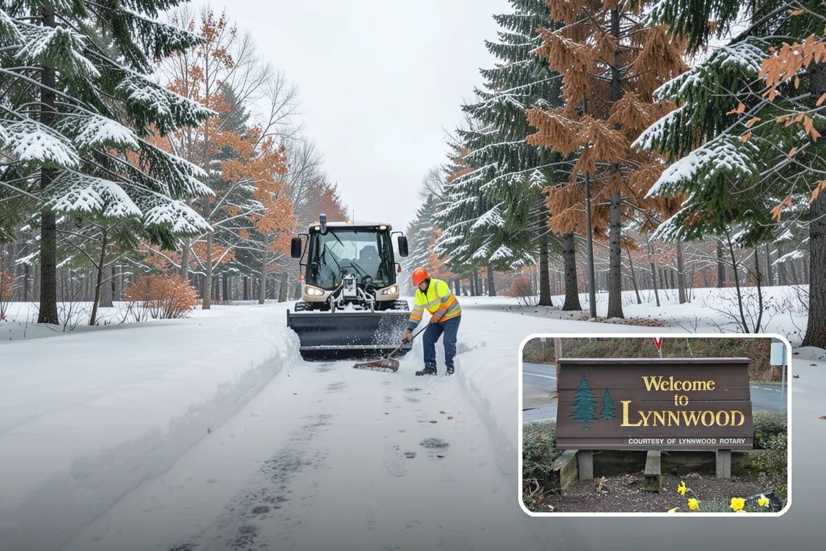Manufacturing Plant Snow Removal in Lynnwood, Snohomish County, WA - Shipping and receiving yards open for inbound freight