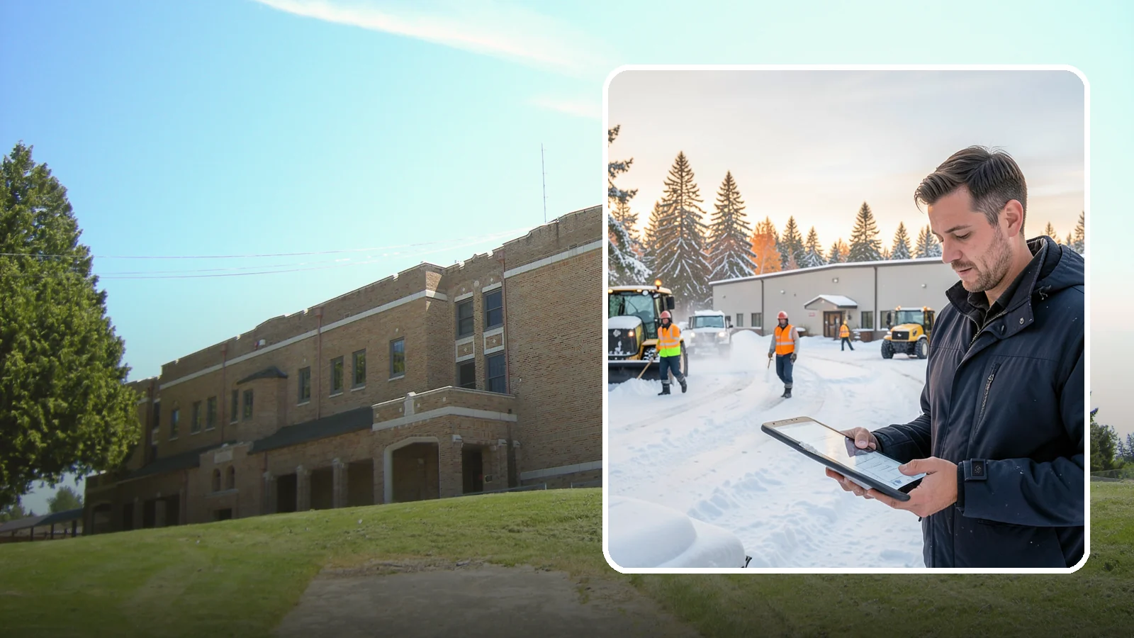 Manufacturing Plant Snow Removal in Maple Valley, King County, WA - Keep raw materials arriving and finished goods shipping by having your plant's shipping yards, employee lots, and pedestrian...