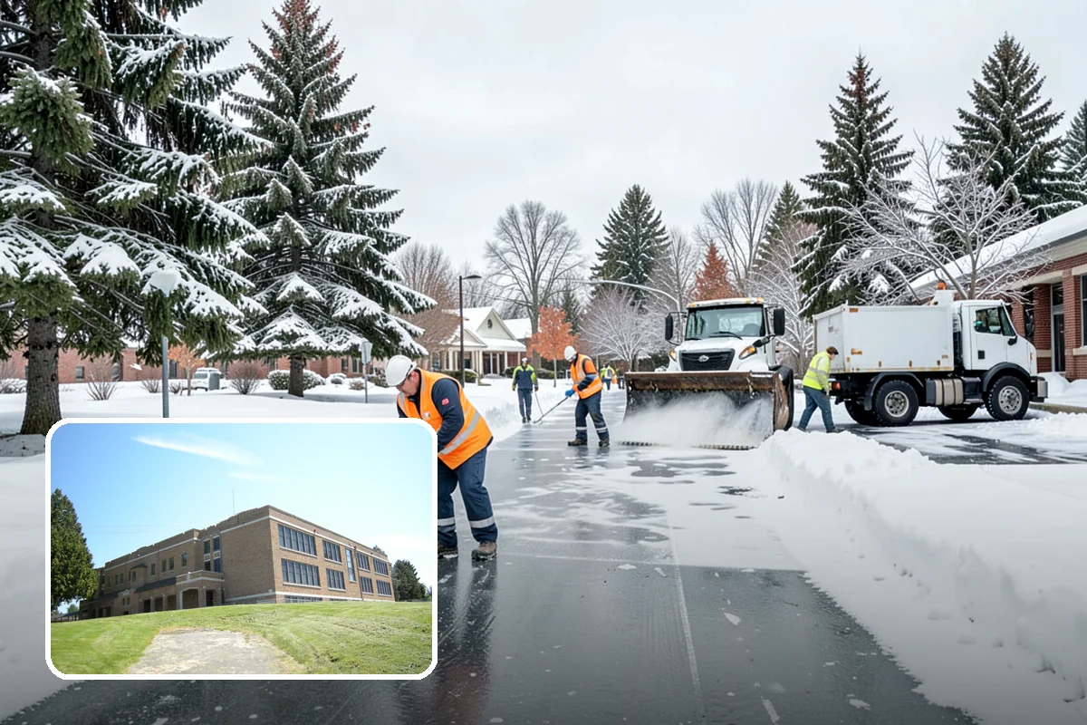 Manufacturing Plant Snow Removal in Maple Valley, King County, WA - Shipping and receiving yards open for inbound freight