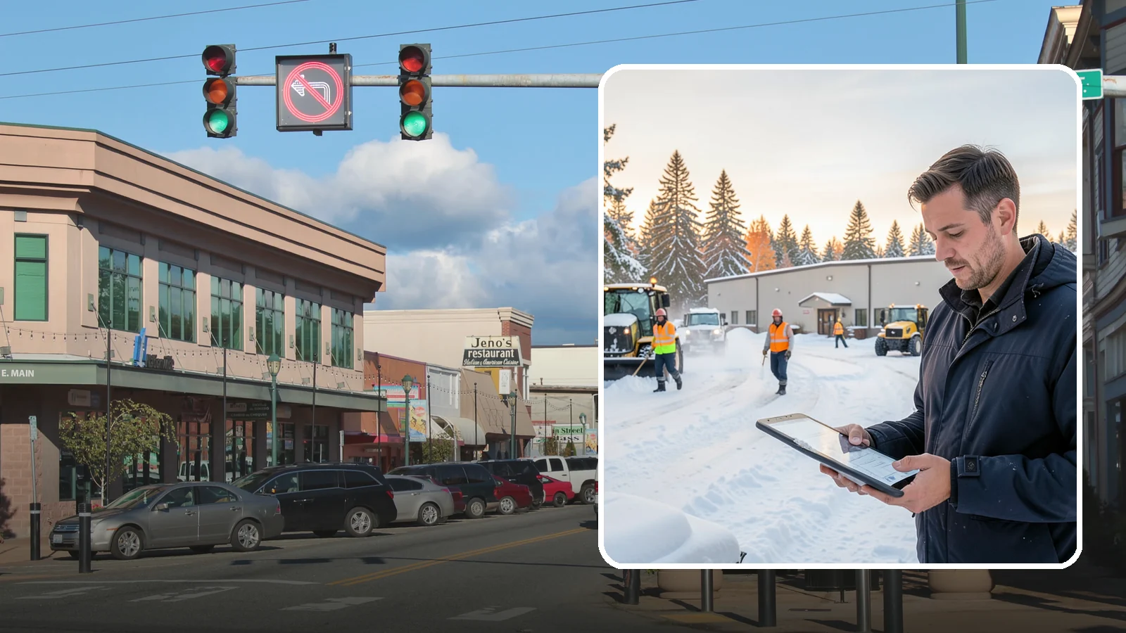 Manufacturing Plant Snow Removal in Monroe, Snohomish County, WA - Keep raw materials arriving and finished goods shipping by having your plant's shipping yards, employee lots, and pedestrian...
