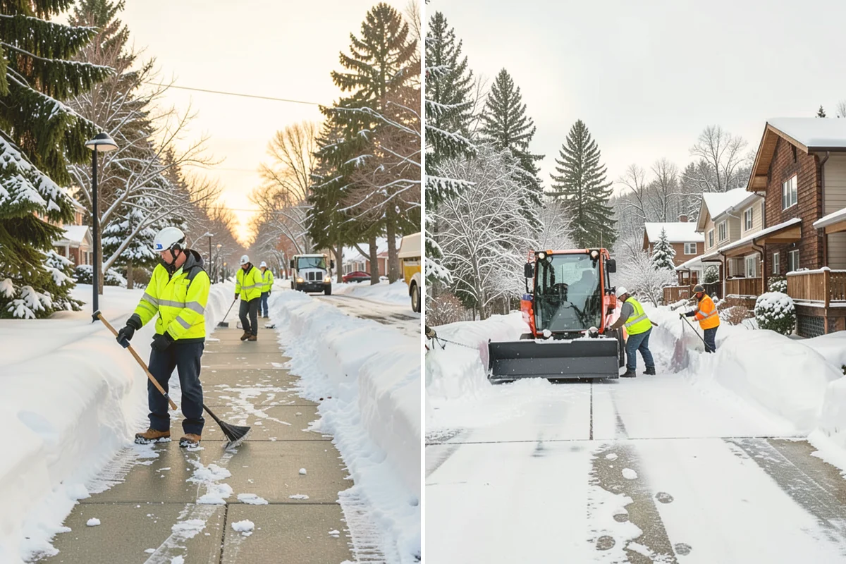 Manufacturing Plant Snow Removal in Newcastle, King County, WA - Map shipping yards, inter-building routes, and worker lots