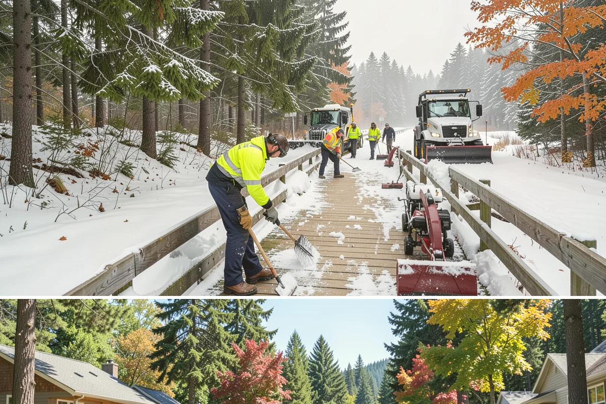 Manufacturing Plant Snow Removal in Orting, Pierce County, WA - Most Western Washington plants need coverage from December through February, concentrated around cold, clear nights that follow...