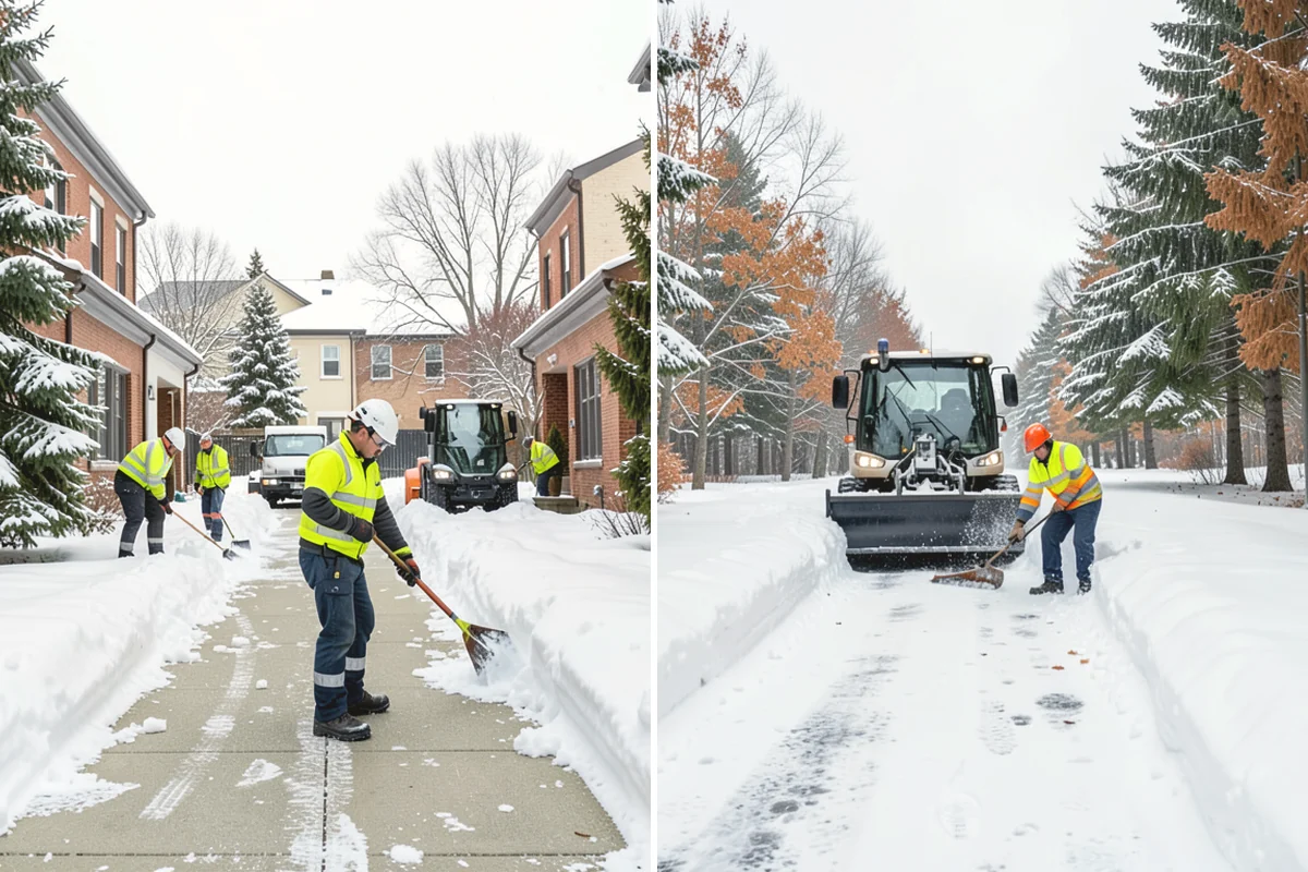 Manufacturing Plant Snow Removal in Ruston, Pierce County, WA - Map shipping yards, inter-building routes, and worker lots