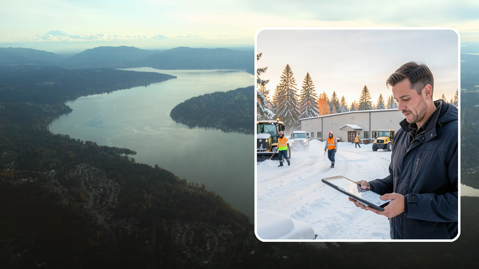 Manufacturing Plant Snow Removal in Sammamish, King County, WA - Keep raw materials arriving and finished goods shipping by having your plant's shipping yards, employee lots, and pedestrian...