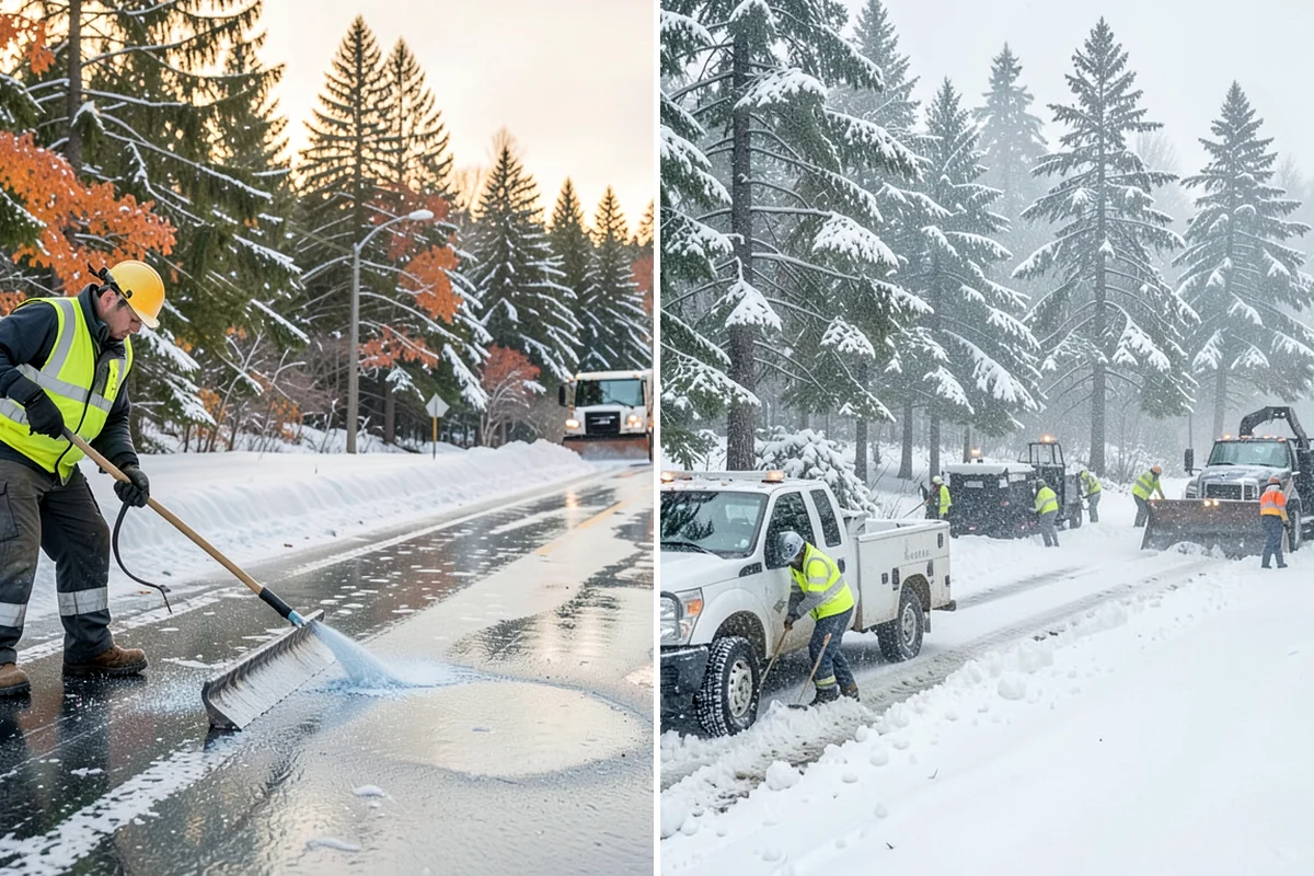 Manufacturing Plant Snow Removal in Shoreline, King County, WA - Map shipping yards, inter-building routes, and worker lots
