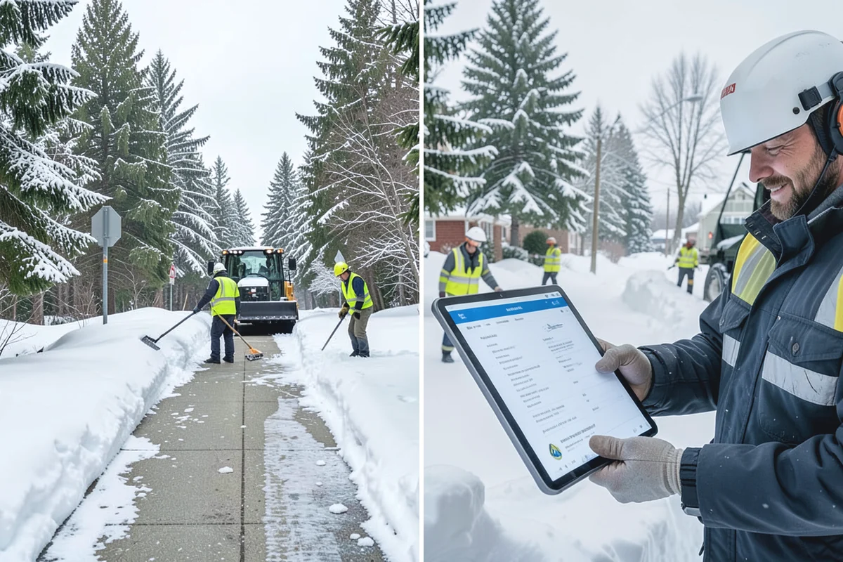 Manufacturing Plant Snow Removal in Skykomish, King County, WA - Map shipping yards, inter-building routes, and worker lots