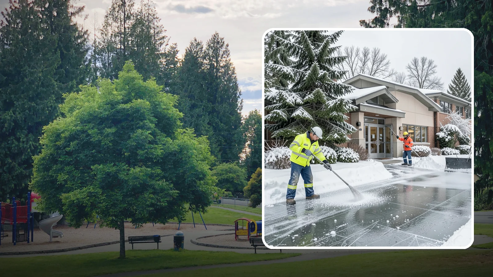 Medical Office Deicing in Bonney Lake, Pierce County, WA - Deicing for medical offices and clinics, keeping patient entrances, accessible ramps, and lots clear for visitors who often...