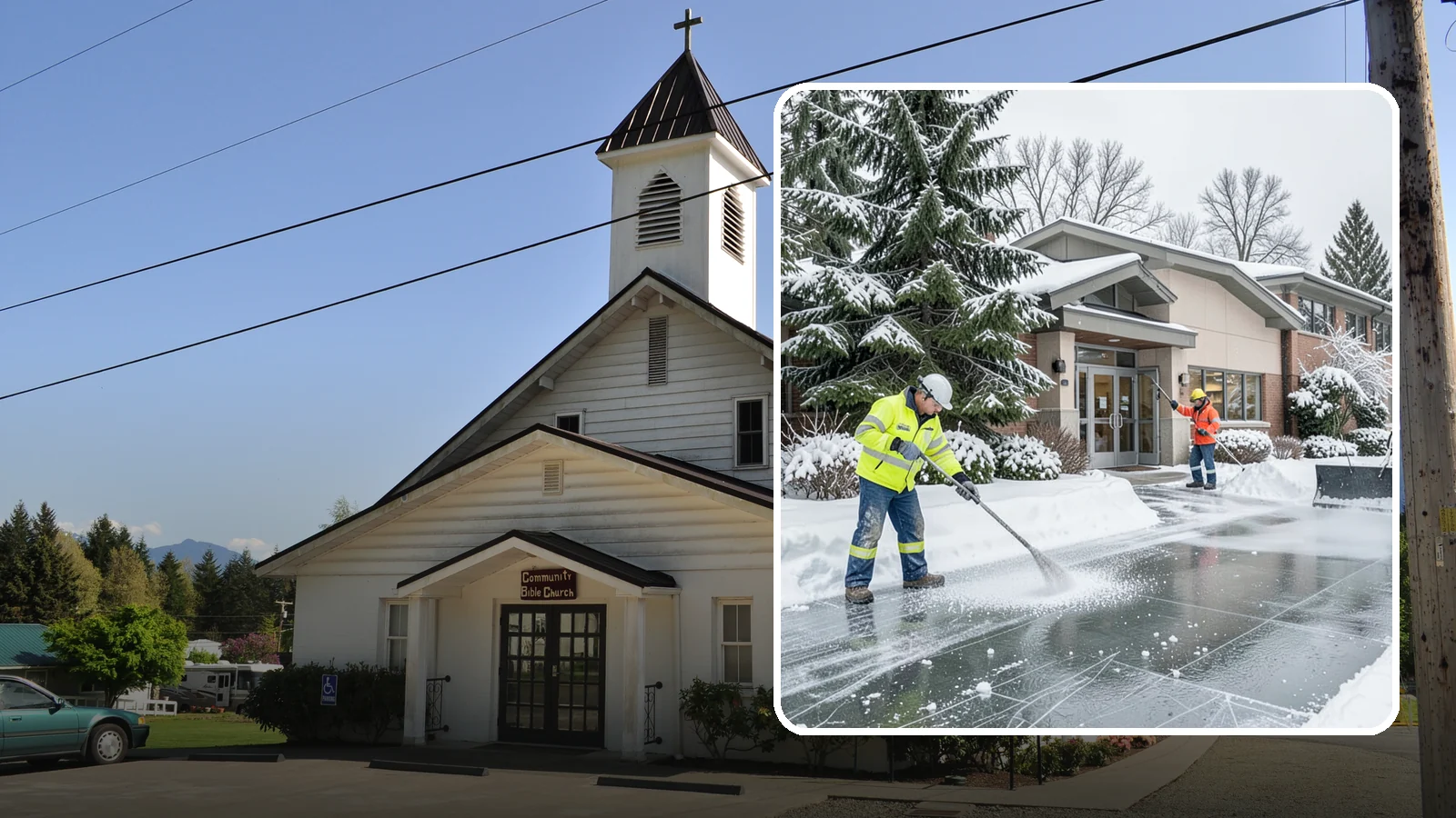 Medical Office Deicing in Concrete, Skagit County, WA - Deicing for medical offices and clinics, keeping patient entrances, accessible ramps, and lots clear for visitors who often...