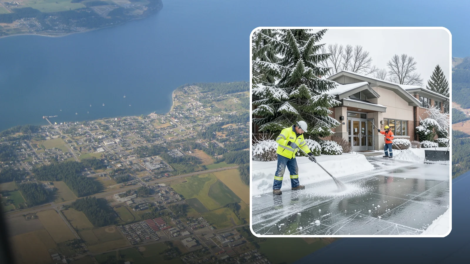 Medical Office Deicing in Coupeville, Island County, WA - Deicing for medical offices and clinics, keeping patient entrances, accessible ramps, and lots clear for visitors who often...