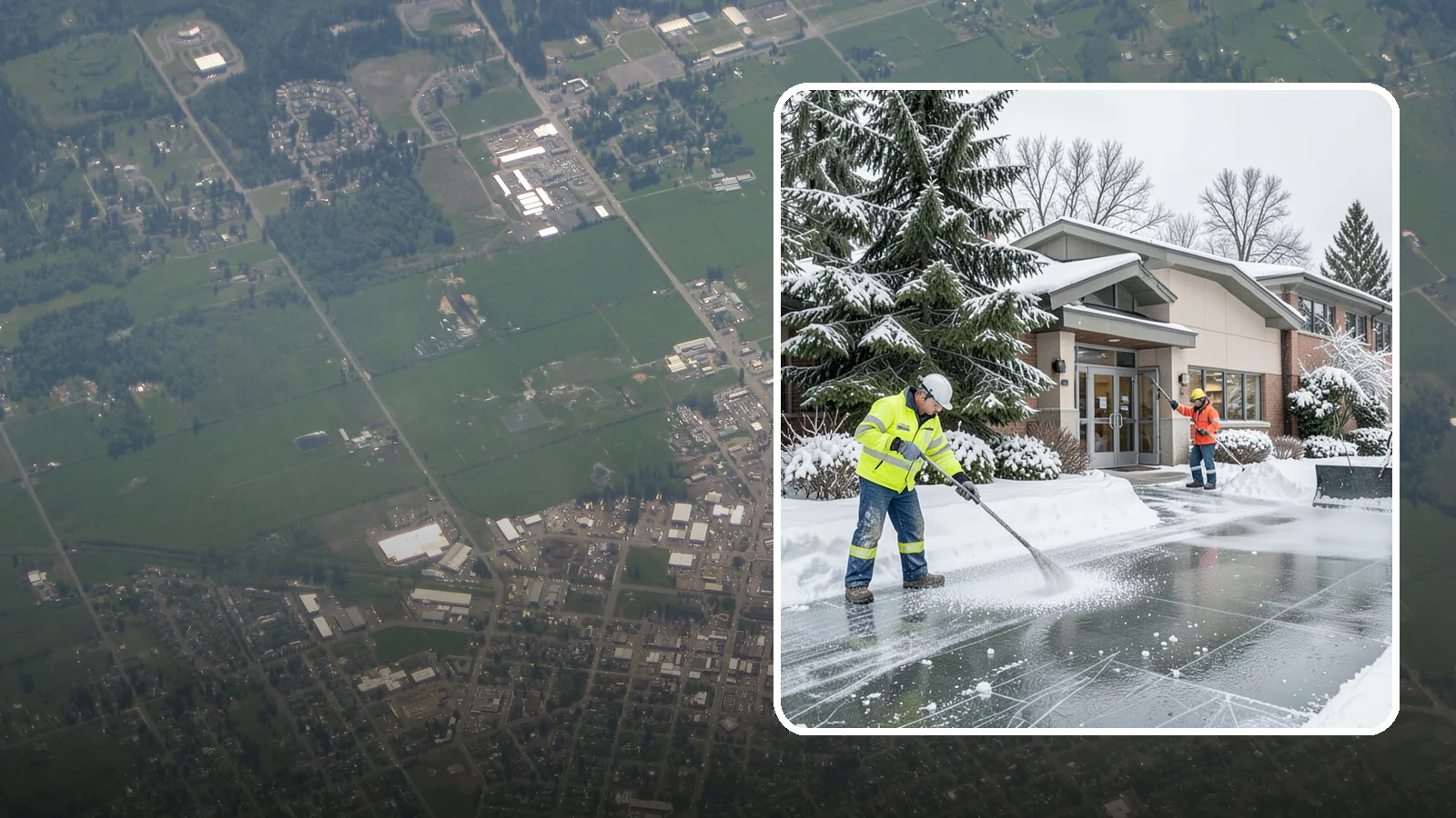 Medical Office Deicing in Enumclaw, King County, WA - Deicing for medical offices and clinics, keeping patient entrances, accessible ramps, and lots clear for visitors who often...