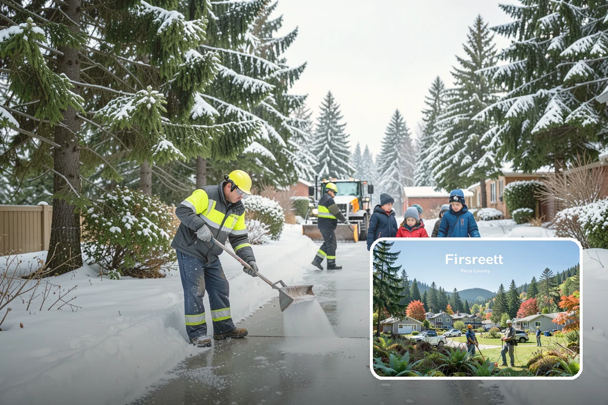 Medical Office Deicing in Fircrest, Pierce County, WA - Protects mobility-limited and injured patients from falls