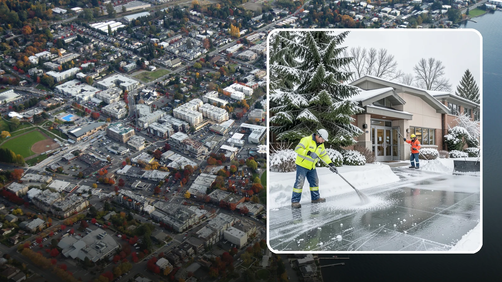 Medical Office Deicing in Kirkland, King County, WA - Deicing for medical offices and clinics, keeping patient entrances, accessible ramps, and lots clear for visitors who often...