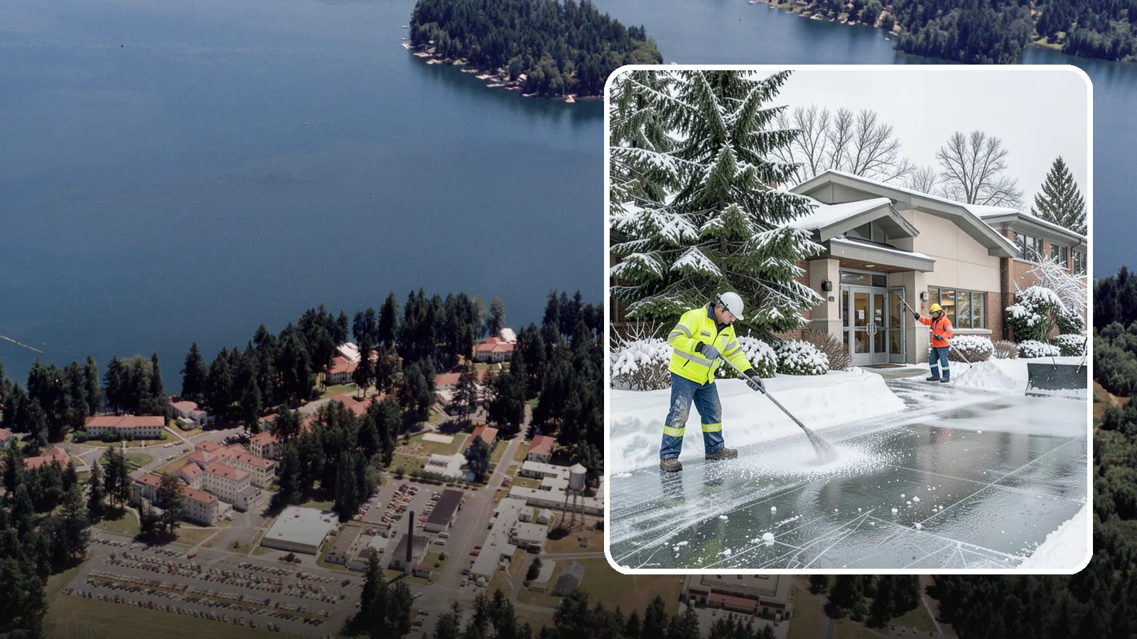 Medical Office Deicing in Lakewood, Pierce County, WA - Deicing for medical offices and clinics, keeping patient entrances, accessible ramps, and lots clear for visitors who often...