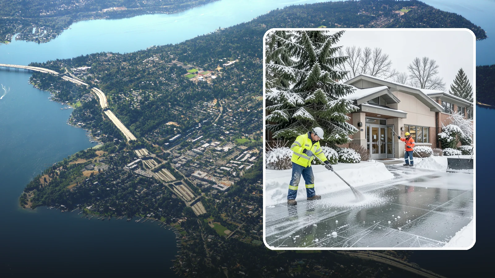 Medical Office Deicing in Mercer Island, King County, WA - Deicing for medical offices and clinics, keeping patient entrances, accessible ramps, and lots clear for visitors who often...