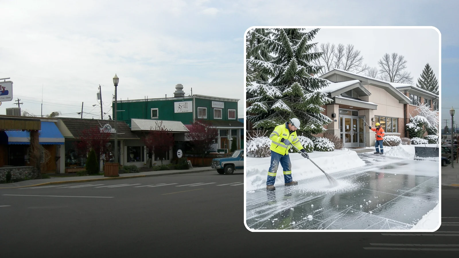 Medical Office Deicing in Stanwood, Snohomish County, WA - Deicing for medical offices and clinics, keeping patient entrances, accessible ramps, and lots clear for visitors who often...