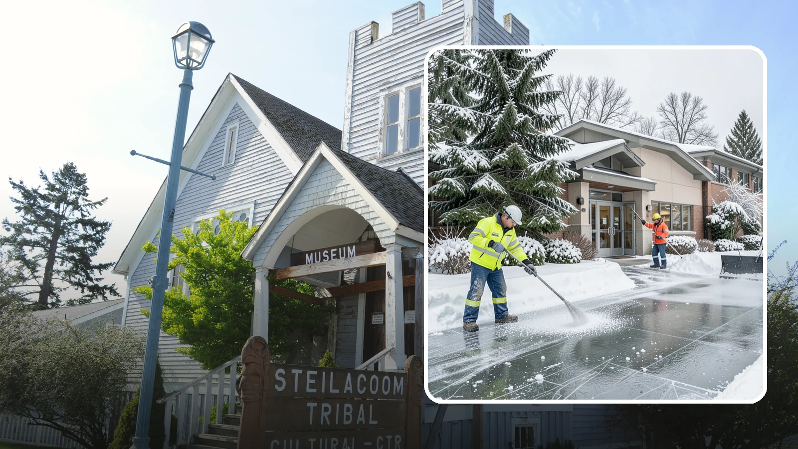 Medical Office Deicing in Steilacoom, Pierce County, WA - Deicing for medical offices and clinics, keeping patient entrances, accessible ramps, and lots clear for visitors who often...