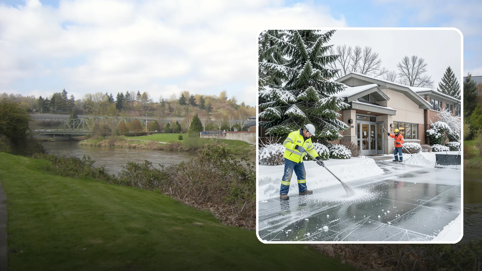 Medical Office Deicing in Tukwila, King County, WA - Deicing for medical offices and clinics, keeping patient entrances, accessible ramps, and lots clear for visitors who often...