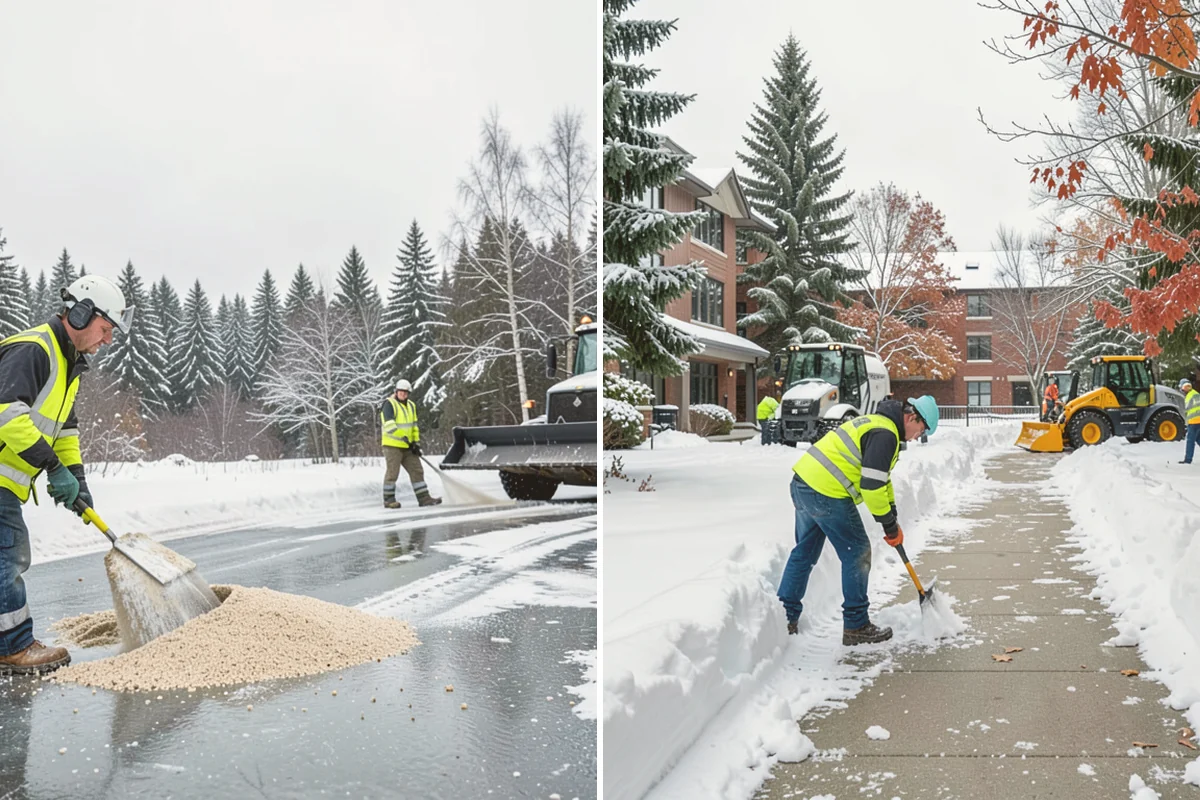 Medical Office Parking Lot Snow Removal in Algona, King County, WA - Identify ADA spaces, ramps, and patient drop-off zones with clinic staff