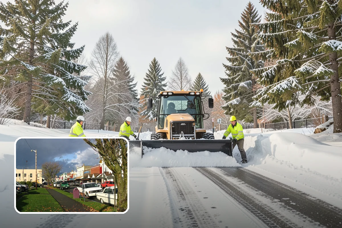 Medical Office Parking Lot Snow Removal in Arlington, Snohomish County, WA - Vulnerable patients reach the entrance over cleared, deiced surfaces