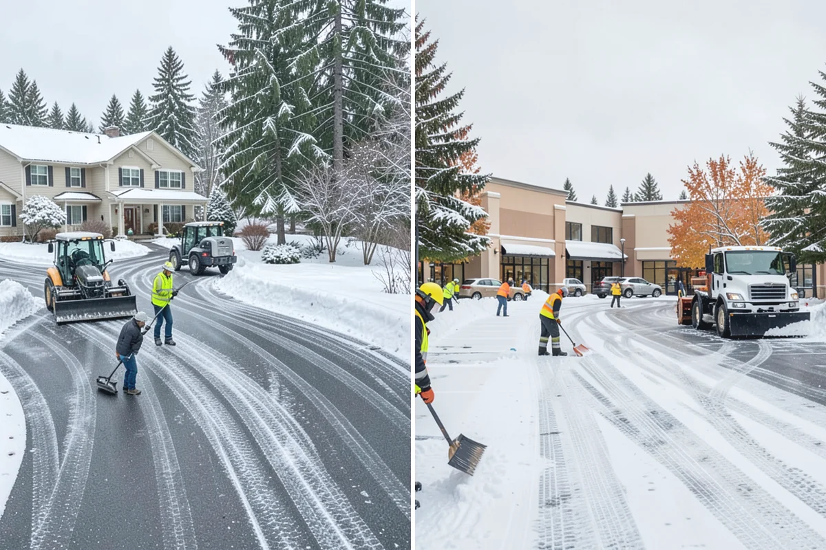 Medical Office Parking Lot Snow Removal in Auburn, King County, WA - Identify ADA spaces, ramps, and patient drop-off zones with clinic staff