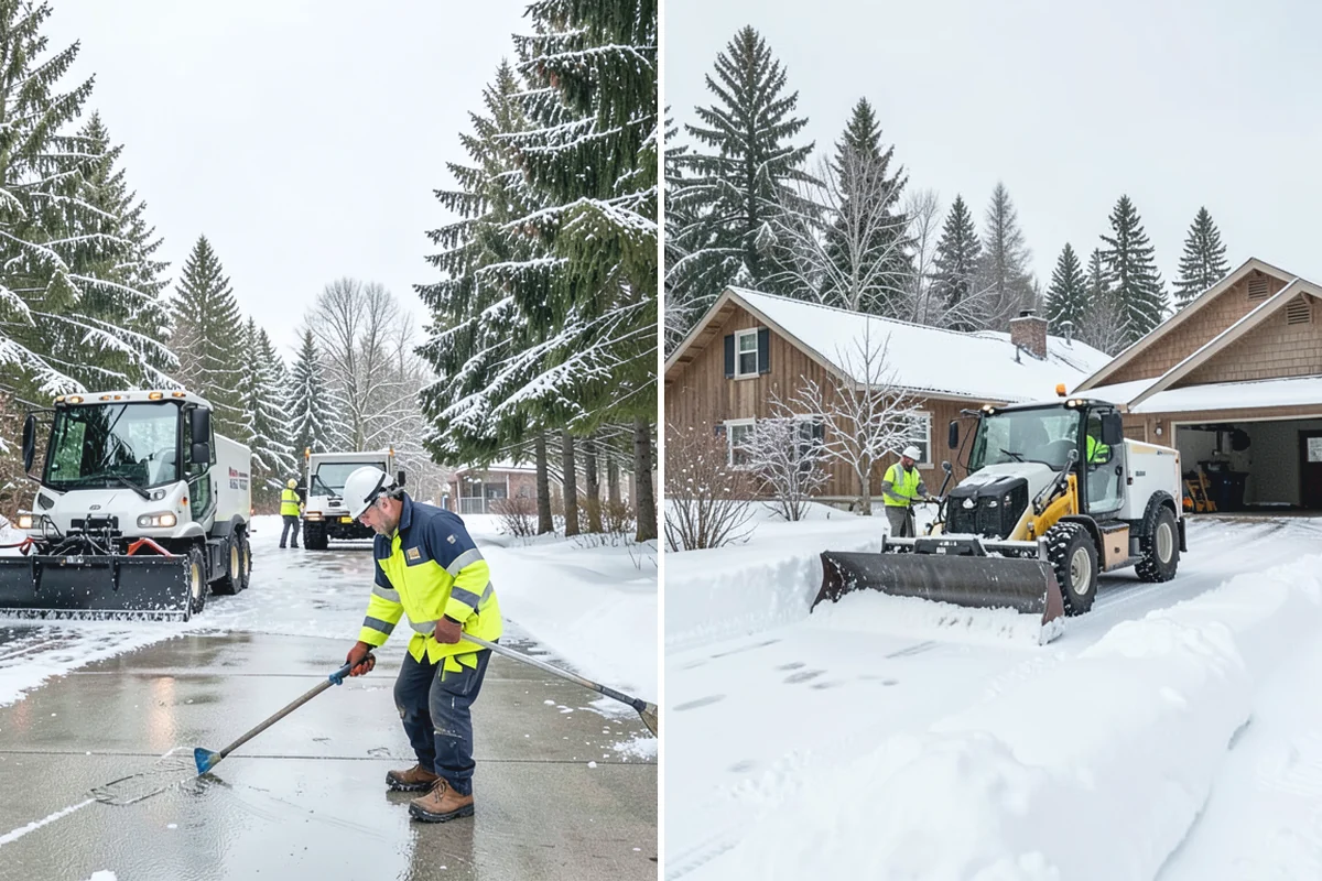 Medical Office Parking Lot Snow Removal in Beaux Arts Village, King County, WA - Identify ADA spaces, ramps, and patient drop-off zones with clinic staff
