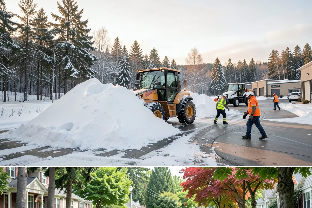 Medical Office Parking Lot Snow Removal in Beaux Arts Village, King County, WA - Medical office lots in Western Washington see peak winter demand from December through February, when freeze-thaw cycles are most...